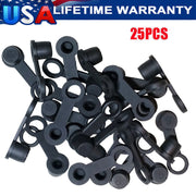 DURAFORCE 25 Pack Brake Bleeder Screw Caps Grease Zerk Fitting Cap Rubber Dust Cover US!