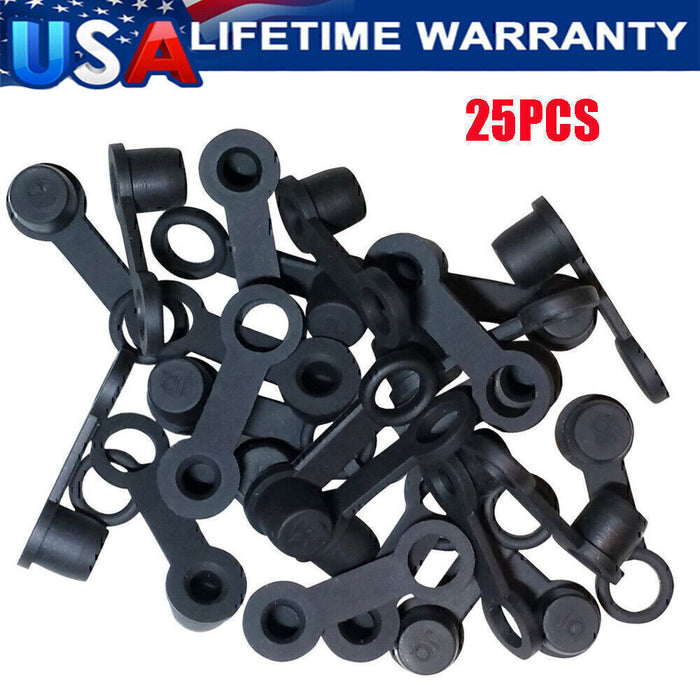 DURAFORCE 25 Pack Brake Bleeder Screw Caps Grease Zerk Fitting Cap Rubber Dust Cover US!