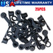DURAFORCE 25 Pack Brake Bleeder Screw Caps Grease Zerk Fitting Cap Rubber Dust Cover US!