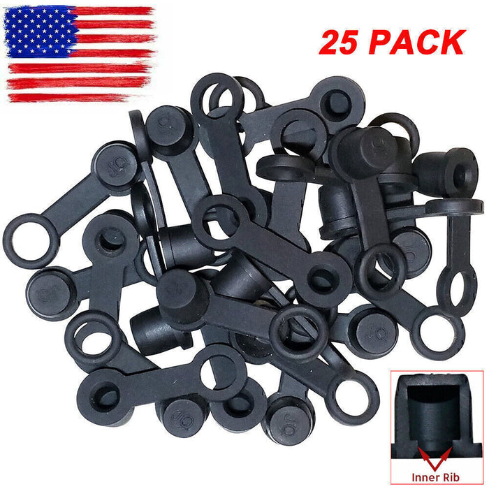 DURAFORCE 25 Pack Brake Bleeder Screw Caps Grease Zerk Fitting Cap Rubber Dust Cover US!
