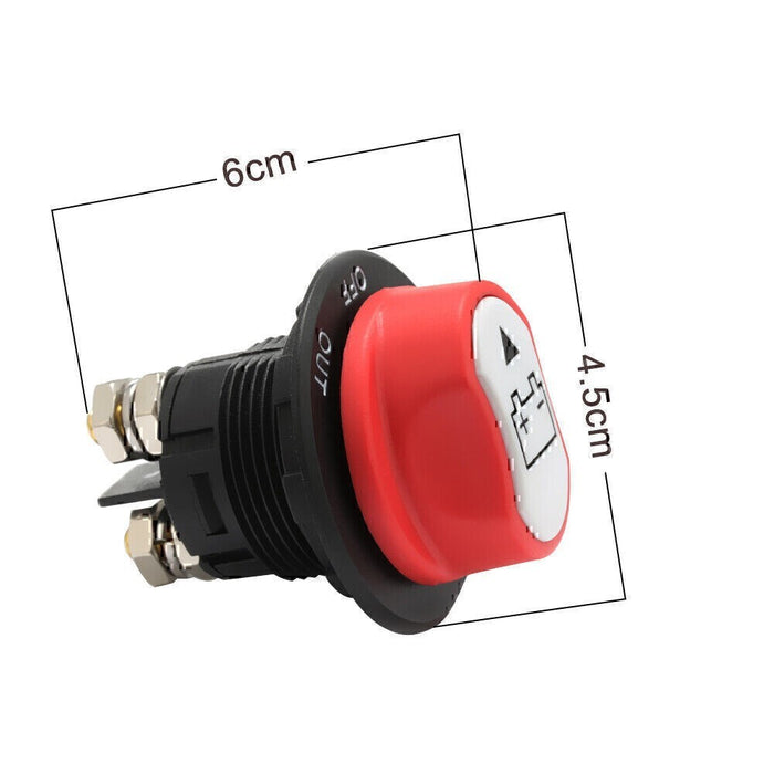 DURAFORCE 100A Battery Isolator Switch Disconnect Power Cut Off Kill for Car Boat RV Truc!