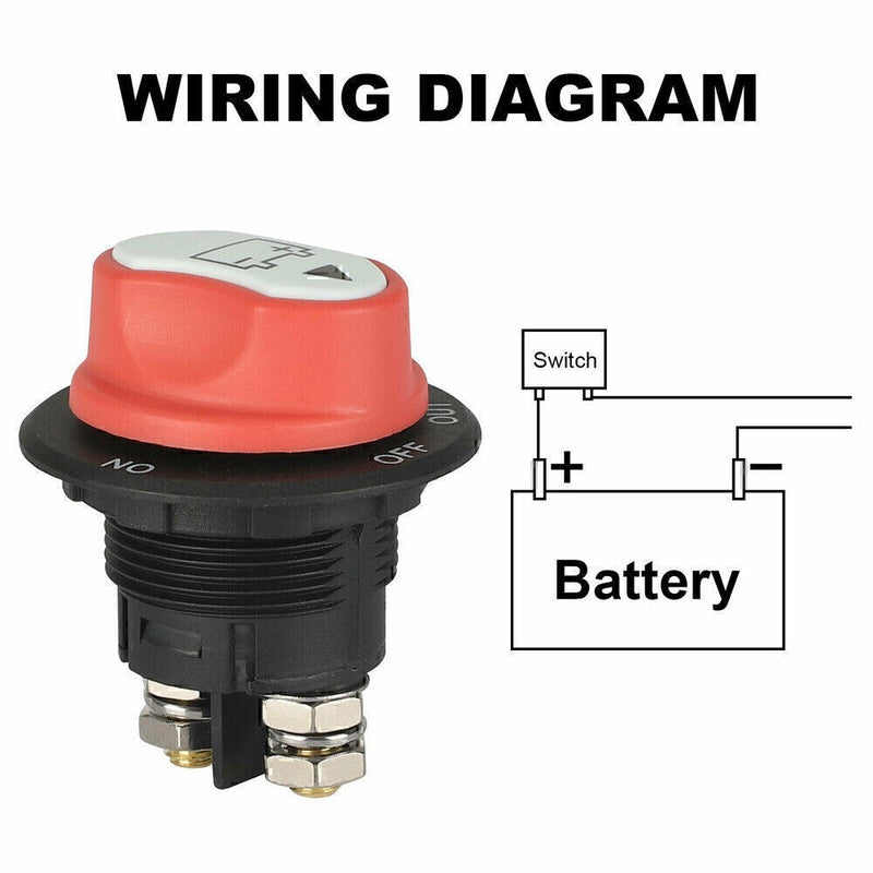 DURAFORCE 100A Battery Isolator Switch Disconnect Power Cut Off Kill for Car Boat RV Truc!