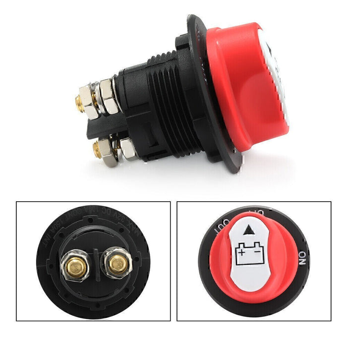 DURAFORCE 100A Battery Isolator Switch Disconnect Power Cut Off Kill for Car Boat RV Truc!