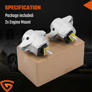 DURAFORCE LEFT & RIGHT Engine Mount 2013-19 Fits Cadillac ATS CTS 2.0L 23274000 23255009
