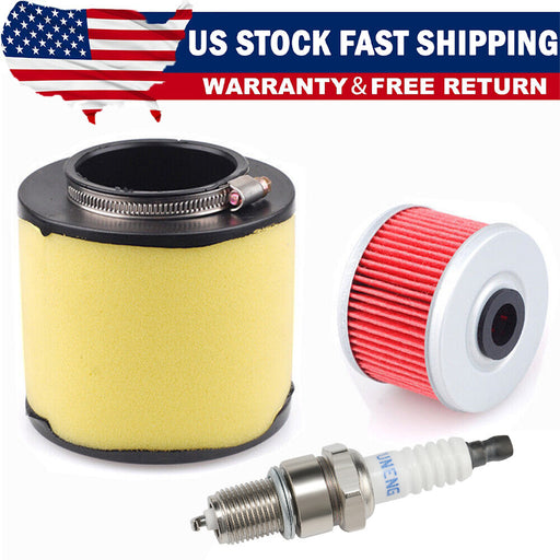 DURAFORCE For 1988-2000 Honda FourTrax 300 TRX300 Air Oil Filter Spark Plug Tune Up -Kit