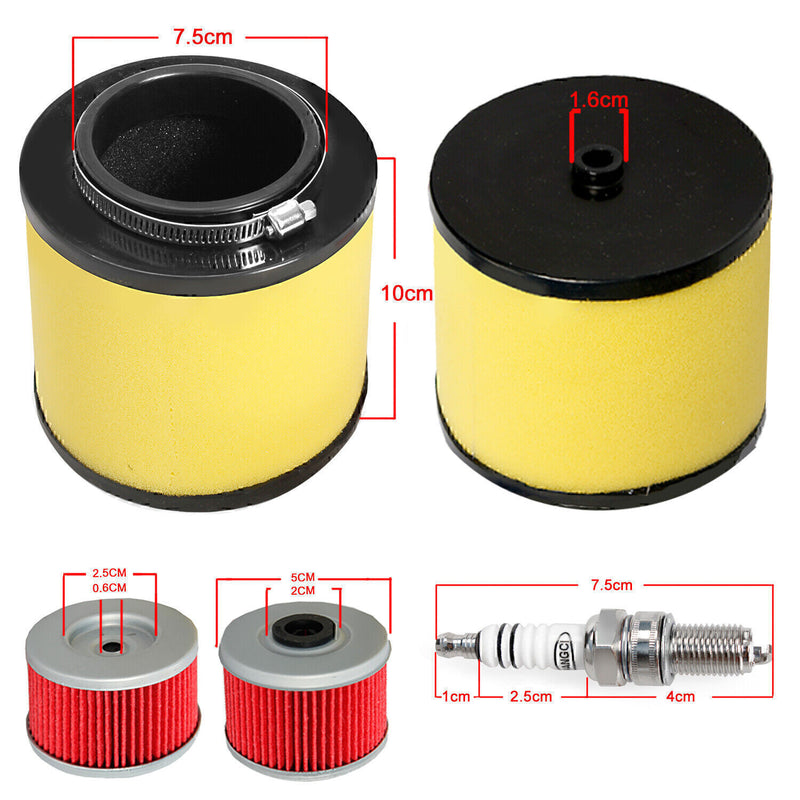 DURAFORCE For 1988-2000 Honda FourTrax 300 TRX300 Air Oil Filter Spark Plug Tune Up -Kit