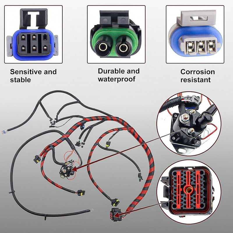 DURAFORCE For 1997 F-250 F-350 Ford Engine Wiring Harness Cable 7.3L Diesel F7TZ9A451CA *