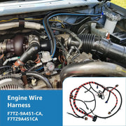 DURAFORCE For 1997 F-250 F-350 Ford Engine Wiring Harness Cable 7.3L Diesel F7TZ9A451CA *