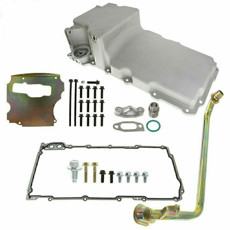 DURAFORCE Aluminum 302-1 LS Engine Swap Retro-fit Oil Pan For Chevy 4.8L 5.3L 6.0L /6.2L
