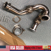 DURAFORCE Y-PIPE UP PIPE TURBO INSTALL GASKET CLAMP FOR 03-07 FORD 6.0 POWERSTROKE NEW