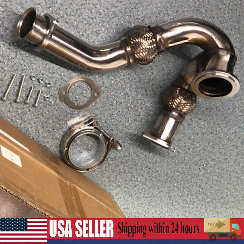 DURAFORCE Y-PIPE UP PIPE TURBO INSTALL GASKET CLAMP FOR 03-07 FORD 6.0 POWERSTROKE NEW