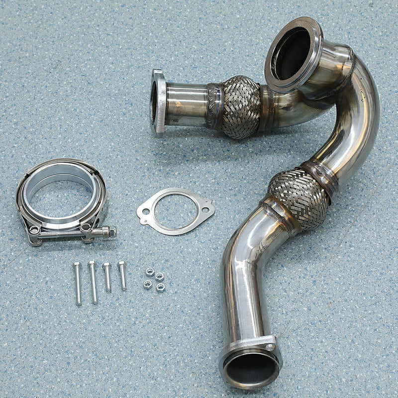DURAFORCE Y-PIPE UP PIPE TURBO INSTALL GASKET CLAMP FOR 03-07 FORD 6.0 POWERSTROKE NEW