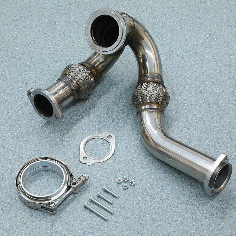 DURAFORCE Y-PIPE UP PIPE TURBO INSTALL GASKET CLAMP FOR 03-07 FORD 6.0 POWERSTROKE NEW