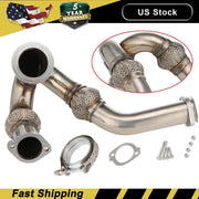 DURAFORCE Y-PIPE UP PIPE TURBO INSTALL GASKET CLAMP FOR 03-07 FORD 6.0 POWERSTROKE NEW