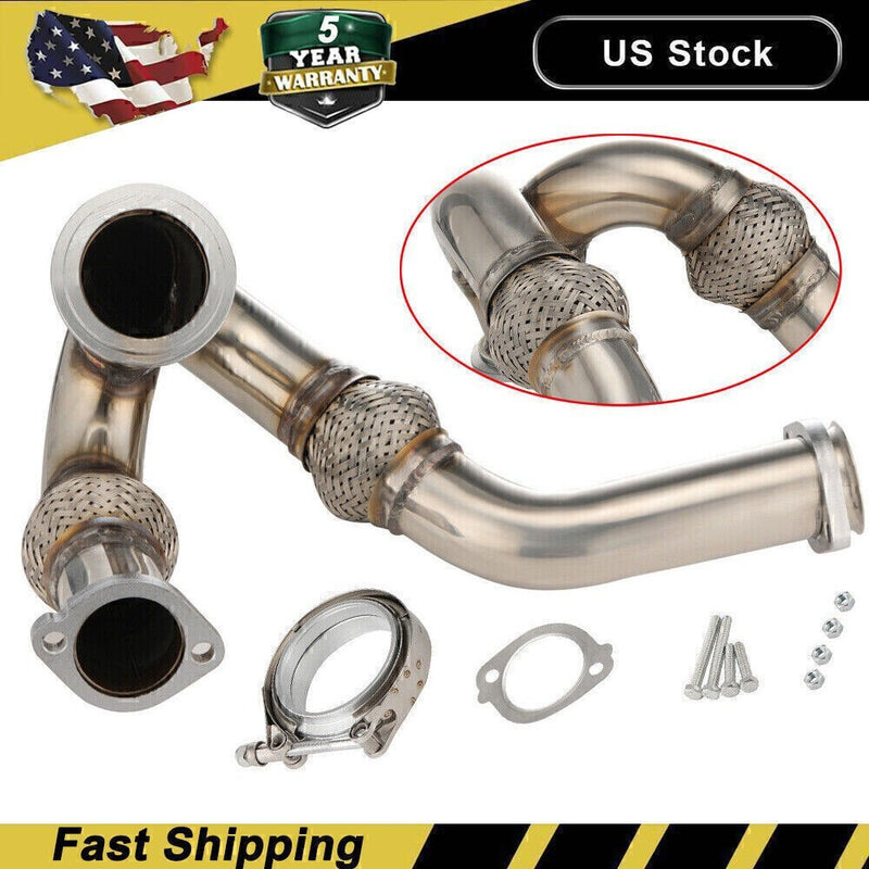 DURAFORCE Y-PIPE UP PIPE TURBO INSTALL GASKET CLAMP FOR 03-07 FORD 6.0 POWERSTROKE NEW