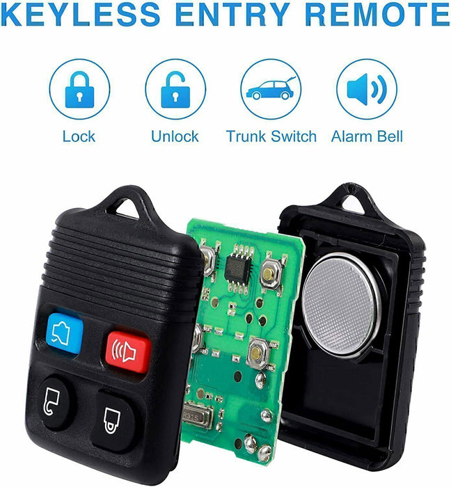 DURAFORCE 2pcs For Ford Explore Keyless Entry Remote Control Fob Clicker Transmitter US!