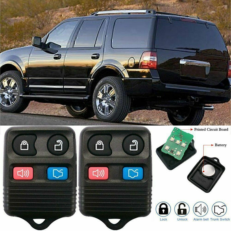 DURAFORCE 2pcs For Ford Explore Keyless Entry Remote Control Fob Clicker Transmitter US!