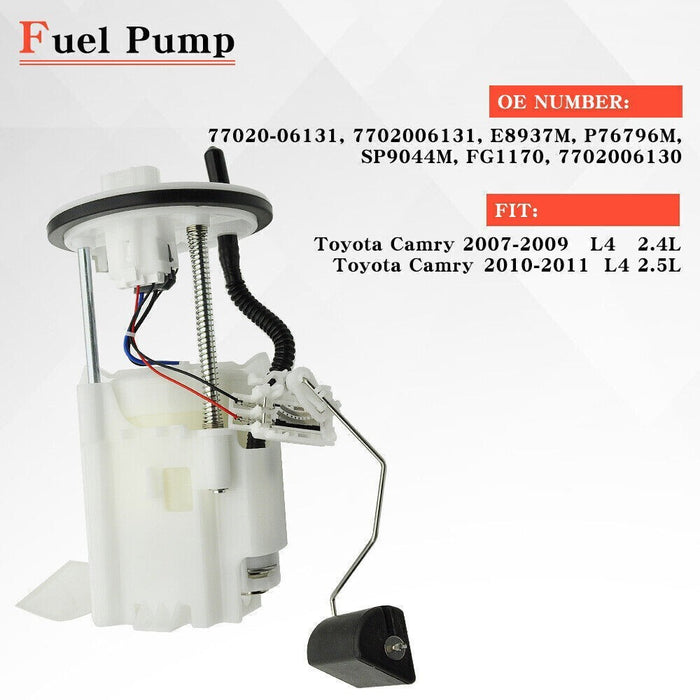 DURAFORCE Fuel Pump Assembly for Toyota Camry 2007-2011 L4 2.4L 2.5L 7702006131；7702006130