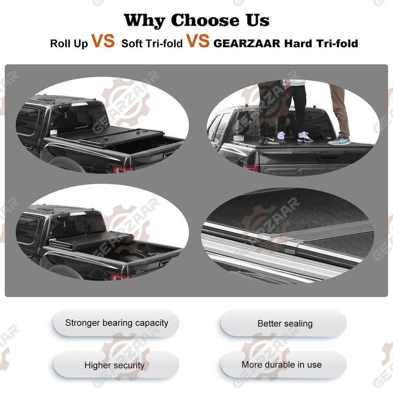 DURAFORCE 5.8FT Hard Tonneau Cover Truck Bed For 19-2024 Chevy Silverado GMC Sierra 1500 /