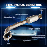 DURAFORCE FOR 2007-09 HONDA CRV 2.4L FACTORY STYLE REAR CATALYTIC CONVERTER MANIFOLD US
