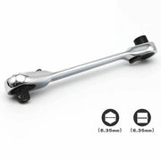 DURAFORCE New 1/4" Mini Double-Ended Quick Socket Ratchet Wrench Rod Screwdriver Bit Tool!