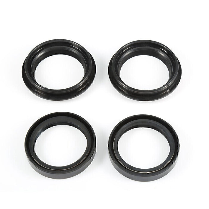 DURAFORCE Motorcycle 43x55x11 Front Fork Damper Shock 2Pcs Oil Seal & 2Pcs Dust Seal Kit*