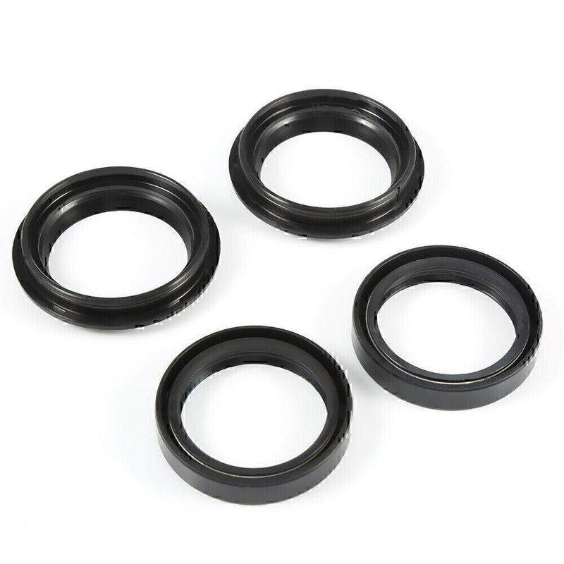 DURAFORCE Motorcycle 43x55x11 Front Fork Damper Shock 2Pcs Oil Seal & 2Pcs Dust Seal Kit*