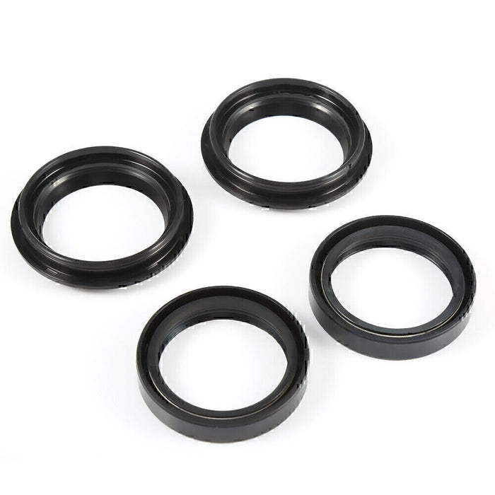 DURAFORCE Motorcycle 43x55x11 Front Fork Damper Shock 2Pcs Oil Seal & 2Pcs Dust Seal Kit*