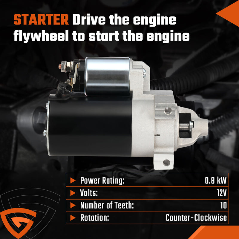 DURAFORCE Starter Fits Kohler 2409801 2509808 2509809 2509811 6744 John Deere Direct-Fit!