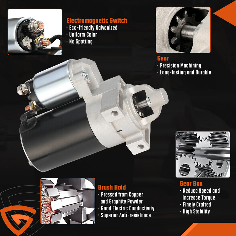 DURAFORCE Starter Fits Kohler 2409801 2509808 2509809 2509811 6744 John Deere Direct-Fit!