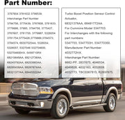 DURAFORCE For 13-2018 Ram 2500 3500 Cummins 6.7L Diesel HE300VG Turbo Actuator 68445522AA