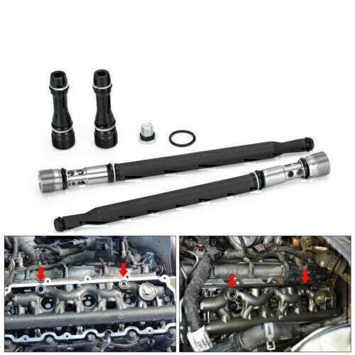 DURAFORCE For 2004-2010 Ford Powerstroke Diesel 6.0L Updated Stand Pipe + Dummy Plug Kit