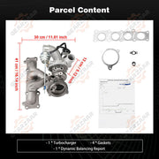 DURAFORCE LR066515* Turbo charger K03 Land Rover Range Rover Evoque Discovery 2.0L 2014-17