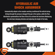 DURAFORCE Pair Rear Hydraulic Air Suspension Shock Struts For Infiniti QX56 QX80 2011-20 A