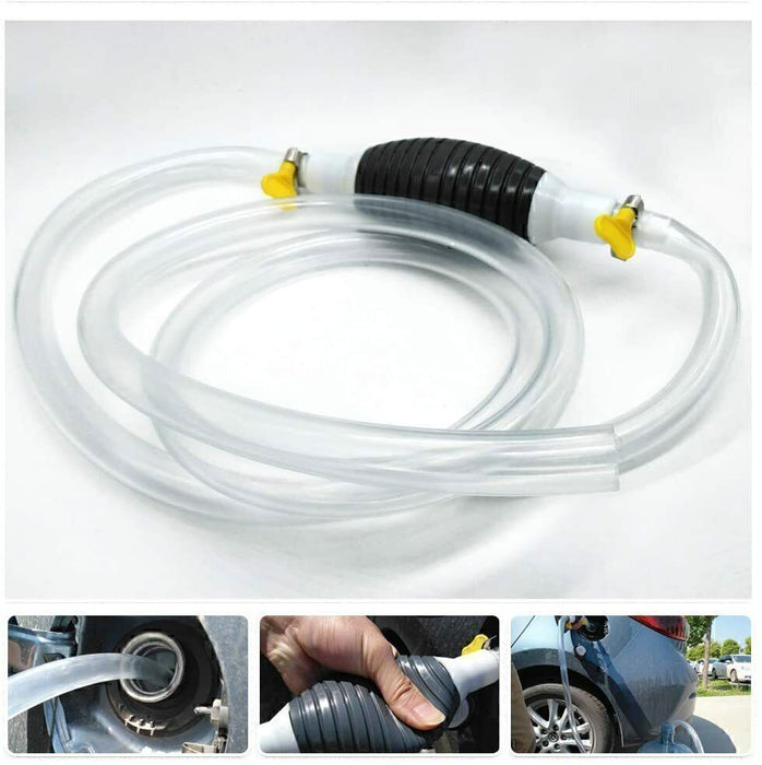 DURAFORCE Siphon Hand Pump Portable Manual Car Fuel Transfer Pump for Gas Gasoline Petrol!