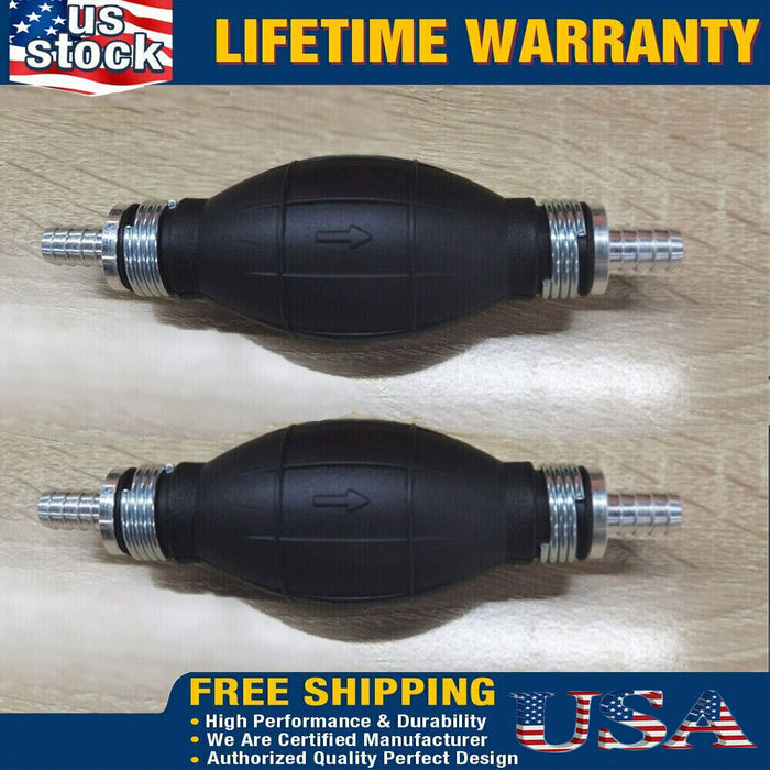 DURAFORCE 2x 3/8'' Hand Primer Bulb Outboard Car Marine Boat Gas Fuel Line Pump All Fuels!