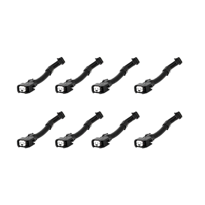 DURAFORCE 8PCS EV6 FEMALE TO DELPHI MALE FUEL INJECTOR CONNECTOR ADAPTER NEW FOR GM ENGINE