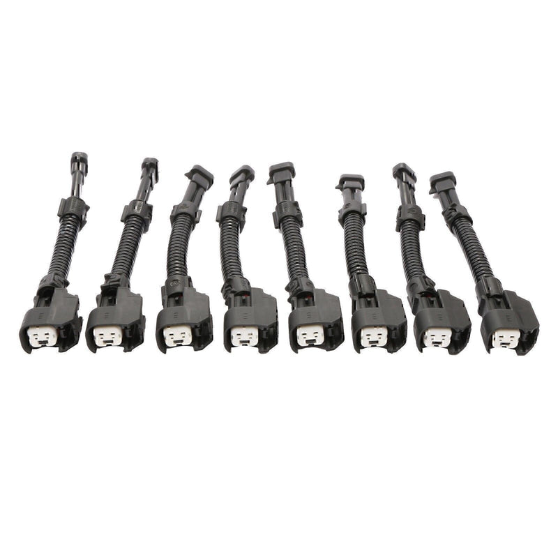 DURAFORCE 8PCS EV6 FEMALE TO DELPHI MALE FUEL INJECTOR CONNECTOR ADAPTER NEW FOR GM ENGINE