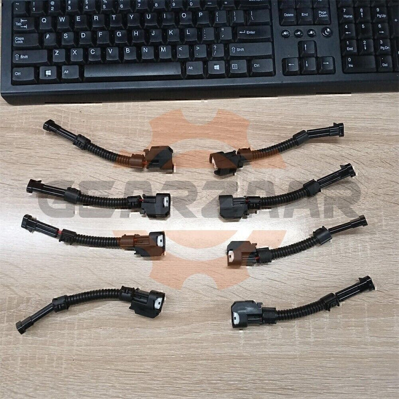 DURAFORCE 8PCS EV6 FEMALE TO DELPHI MALE FUEL INJECTOR CONNECTOR ADAPTER NEW FOR GM ENGINE