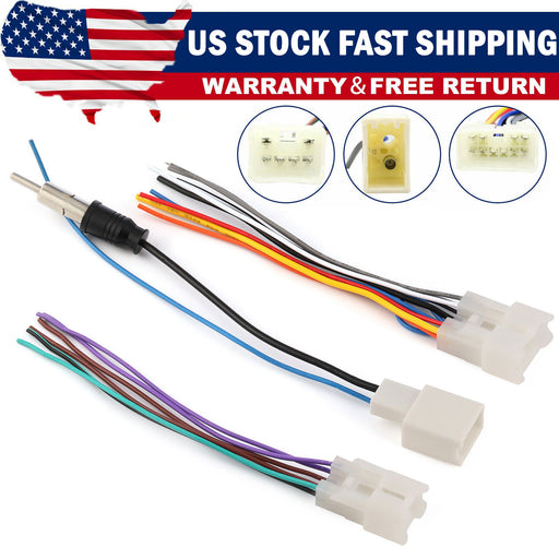 DURAFORCE For Toyota Aftermarket Radio Stereo Install Car Wire Harness cable Adapter