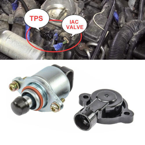 DURAFORCE Throttle Position Sensor and Idle Air Control Valve For LS Chevy GM Direct-Fit