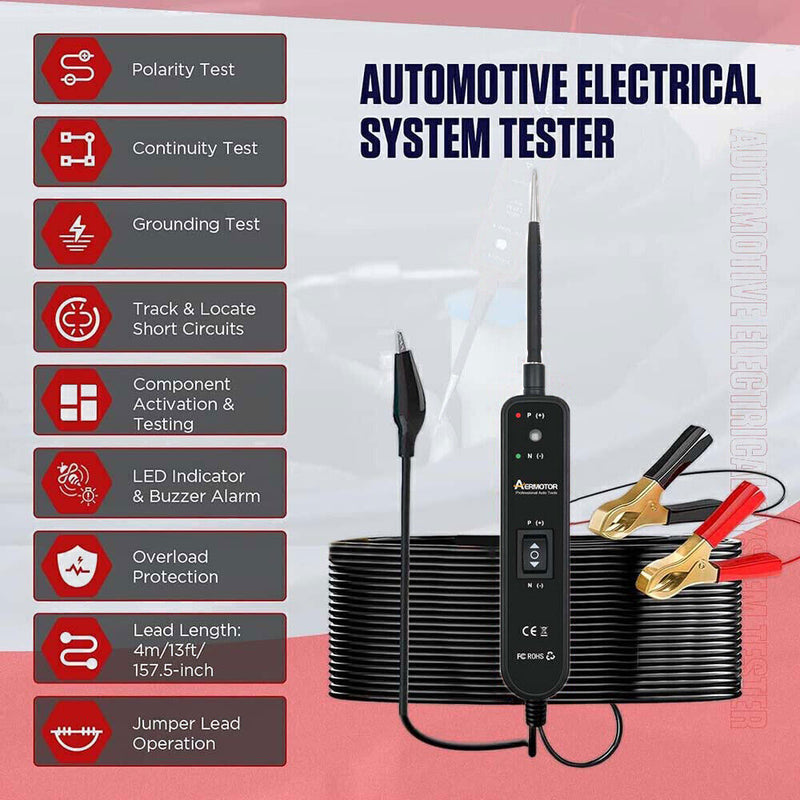 DURAFORCE 6-24V Car Auto Digital Power Probe Circuit Electrical Tester Tool Device System