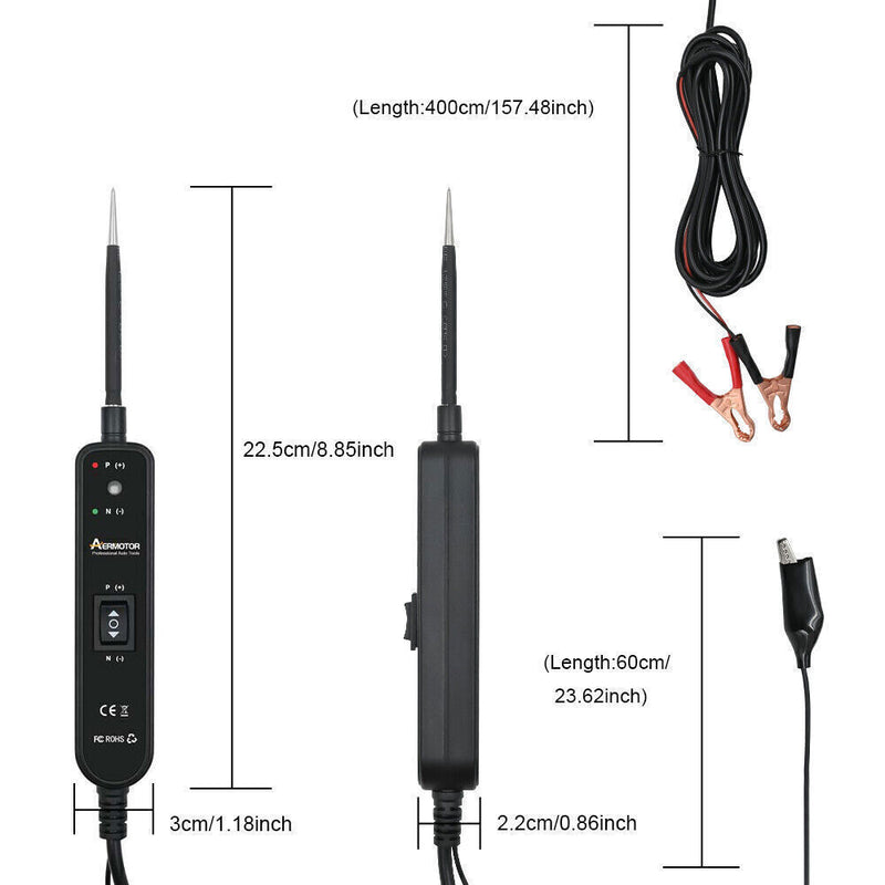 DURAFORCE 6-24V Car Auto Digital Power Probe Circuit Electrical Tester Tool Device System