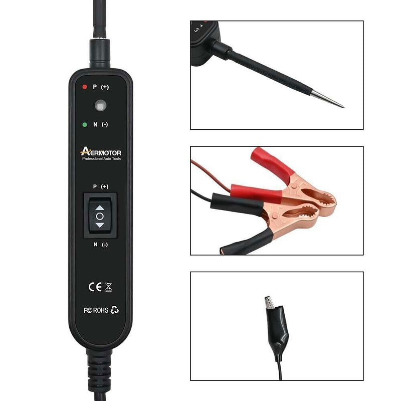 DURAFORCE 6-24V Car Auto Digital Power Probe Circuit Electrical Tester Tool Device System