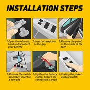 DURAFORCE Master Power Window Control Switch For 2011-2022 Dodge Charger Chrysler Ram 1500