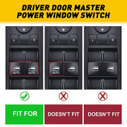 DURAFORCE Master Power Window Control Switch For 2011-2022 Dodge Charger Chrysler Ram 1500