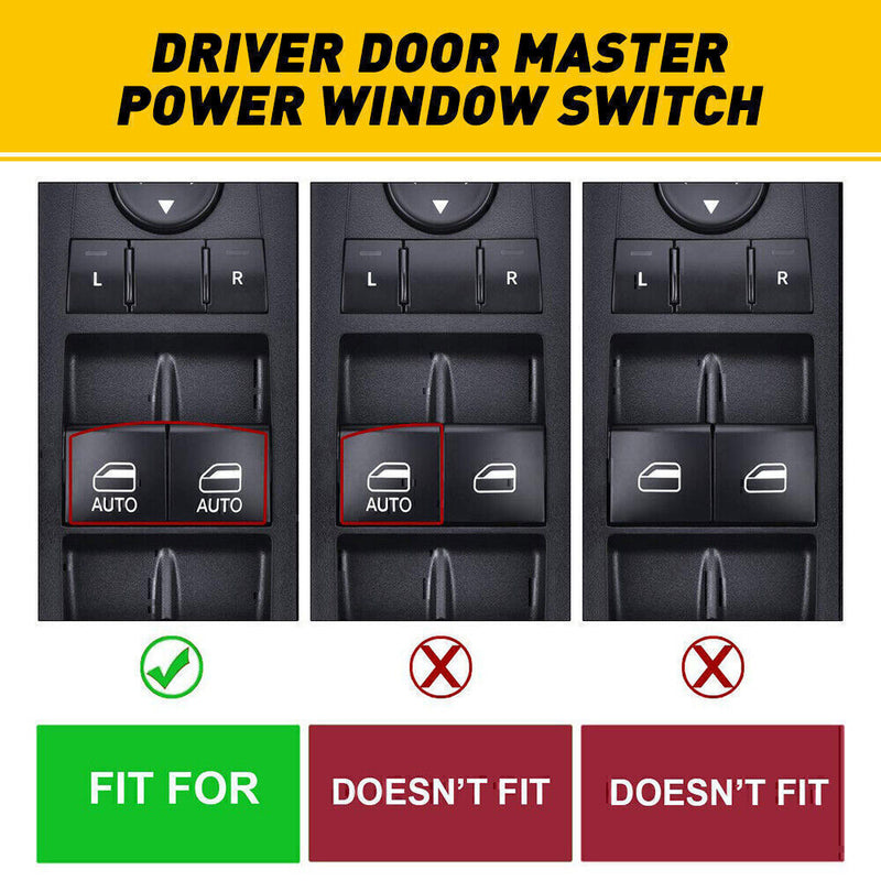 DURAFORCE Master Power Window Control Switch For 2011-2022 Dodge Charger Chrysler Ram 1500