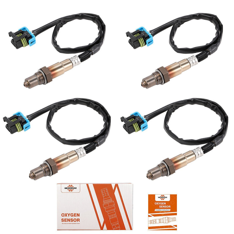 DURAFORCE 4x Oxygen O2Sensor Set For Buick LaCrosse Chevy Equinox Cadillac SRX GMC Terrain