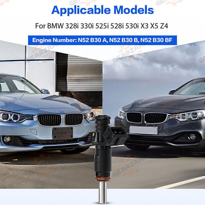 DURAFORCE 6pc Fuel Injectors 7531634 For BMW 328i 330i 525i 528i 530i X3 X5 Z4 13537531634