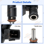 DURAFORCE 6pc Fuel Injectors 7531634 For BMW 328i 330i 525i 528i 530i X3 X5 Z4 13537531634